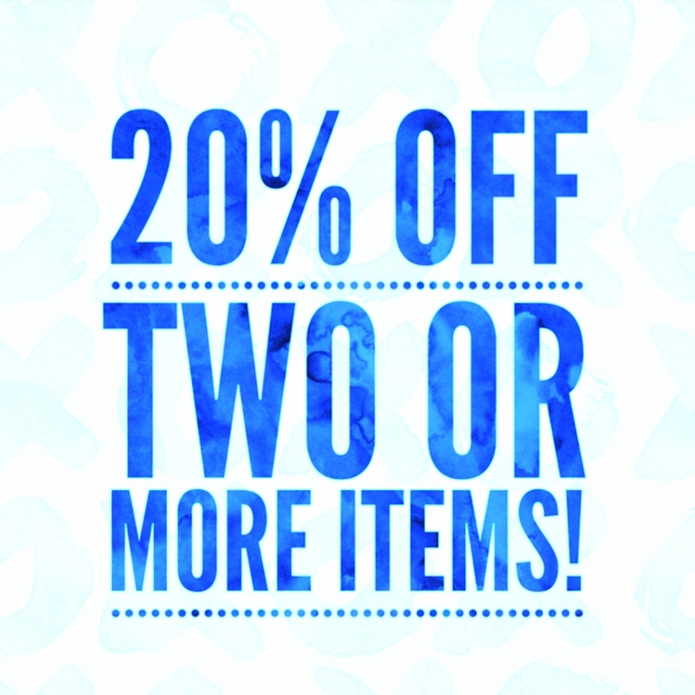 20% OFF bundles of two or more!